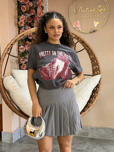 Saia Feminina Com Pregas SAI35898 - DIMY