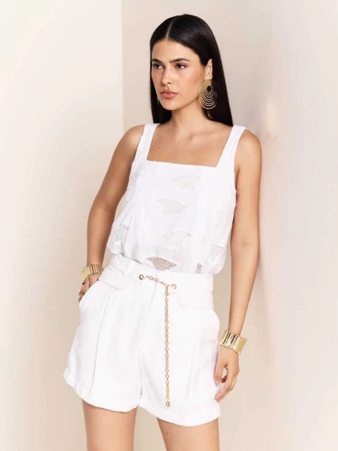 Short Feminino Com Detalhe - DIMY