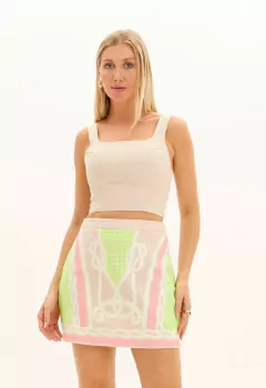 Blusa Curta Justa De Alças - LANÇA PERFUME