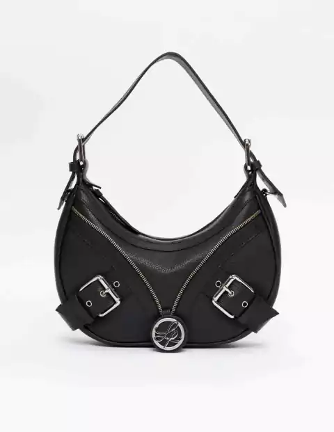 Shoulder Couro Com Fivelas - Lança Perfume