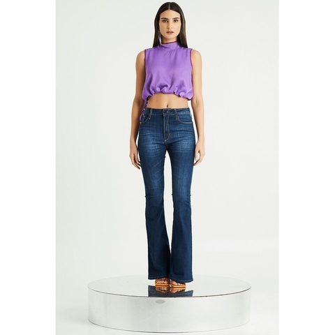 REGATA CROPPED GOLA ALTA ACETINADO - ALLS