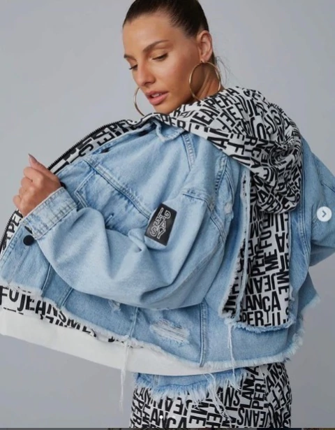 Jaqueta jeans- Lança Perfume