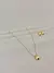 CONJUNTO BRINCO E COLAR MEIA GOTA BOLEADA ''P'' BANHADO - comprar online