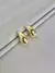 BRINCO GOTA CURVADA LISA BANHADO A OURO 18K/BOX485*