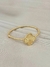 BRACELETE BOLINHA TREVO TEXTURIZADO BANHADO - comprar online