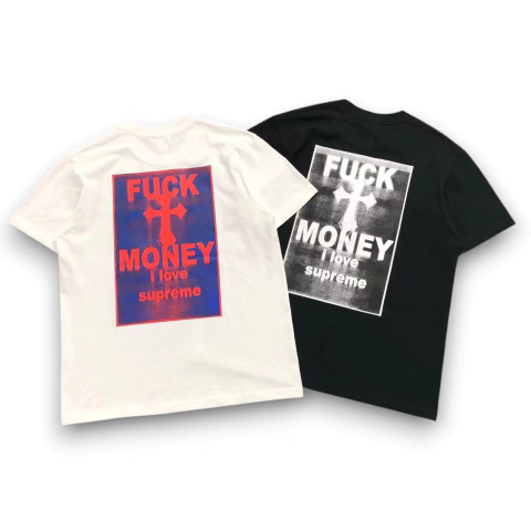 Supreme “Fuck Money” Tee – Algodão Premium Jersey | Frete Grátis | Envio Internacional - comprar online