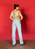Cropped Quadrado floral Farm - Diga Xs