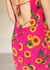 Imagem do Vestido linho curto rosa girassóis