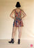 Vestido curto farm regatão arabescos neon - Diga Xs
