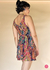 Vestido curto farm regatão arabescos neon - loja online