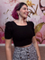 Cropped tricot preto - loja online