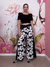 Pantalona Farm Flores Preto e Branca - loja online