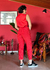 Calça cenoura Vermelha - comprar online