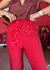 Calça cenoura Vermelha - Diga Xs