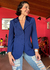 Blazer azul cintilante Vintage