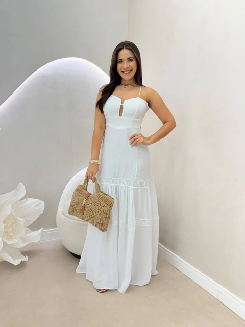 VESTIDO AMANDA DETALHES EM RENDA