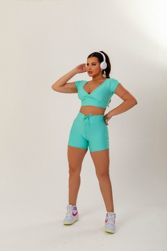 Conjunto Naty Cropped Verde - Kinglyfit
