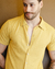 Camisa de Botão Texture - Amarelo Ouro - The Basic Shirt - Versátil, Básico e Casual