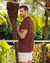 Camisa de Botão Texture - Marrom - comprar online