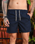 Short em linho Bari - Azul Marinho