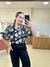 BLUSA FLOWER PRETA