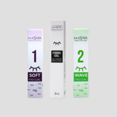 Kit Master: Passo 1, passo 2 e fixing gel.