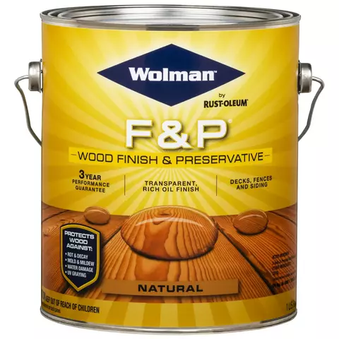 Impregnante Rust Oleum F&P interior y exterior y conservante x 3,78 lts