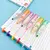 Kit Marca Texto Fofo Patinha de Gato 6 Cores - COZYH