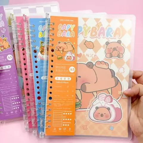 Caderno Reposicionável A5 Capivara Sunshine