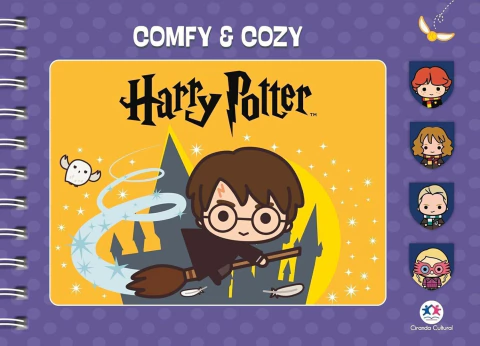 Harry Potter Comfy & Cozy - Livro de Colorir Espiral - comprar online