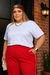 T- Shirt Gola Careca Branca Plus Size - comprar online