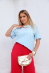 T- Shirt Gola Careca Azul Céu