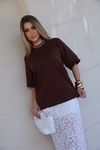 Oversized Lua Marrom - comprar online