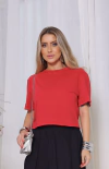 Cropped Lia Vermelho