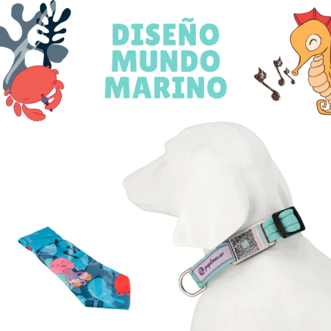 Combo Refinado: Collar con QR de identificación + Corbatín para Perritos - tienda online