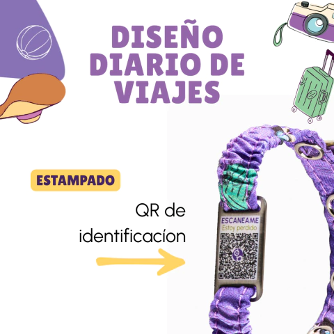 Collar QR XS para Gato - Seguro Cómodo y Sin Chapita Colgante