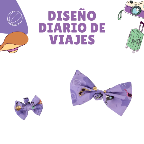 Combo Elegante para perritos Collar con QR + Moño con diseño