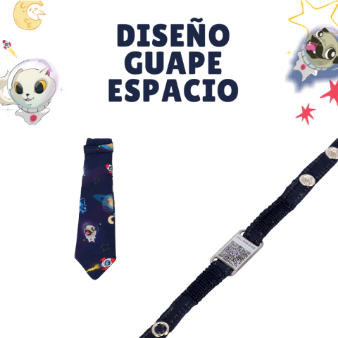 Combo Refinado: Collar con QR de identificación + Corbatín para Perritos