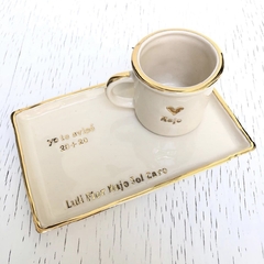 PRE-SALE Bandejita Rectangular Personalizada en ORO