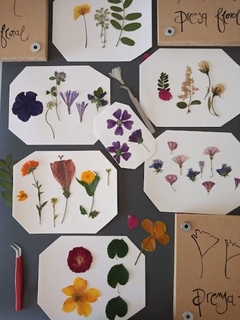 Flores Prensadas en VIDRIO