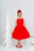Imagem do Vestido Infantil Clássico Liso Vermelho