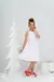 Vestido Infantil Clássico Liso Branco