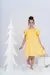 Vestido Infantil Amarelo Liso Manga Babados - Lúdica Moda Infantil | Vestido Infantil | Conjuntos Meninas e Meninos | Roupas de Bebê