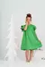 Vestido Infantil Verde Liso Manga Babados - loja online