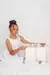 Vestido Infantil Clássico Liso Branco na internet