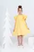 Imagem do Vestido Infantil Amarelo Liso Manga Babados