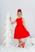Vestido Infantil Clássico Liso Vermelho - loja online