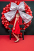 Vestido Vermelho Infantil com Flor Lateral - Lúdica Moda Infantil | Vestido Infantil | Conjuntos Meninas e Meninos | Roupas de Bebê