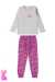 Pijama Infantil Meninas Manga Longa Estampa Joaninha