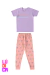 Pijama Infantil Meninas Manga Curta Malwee Kids Princess